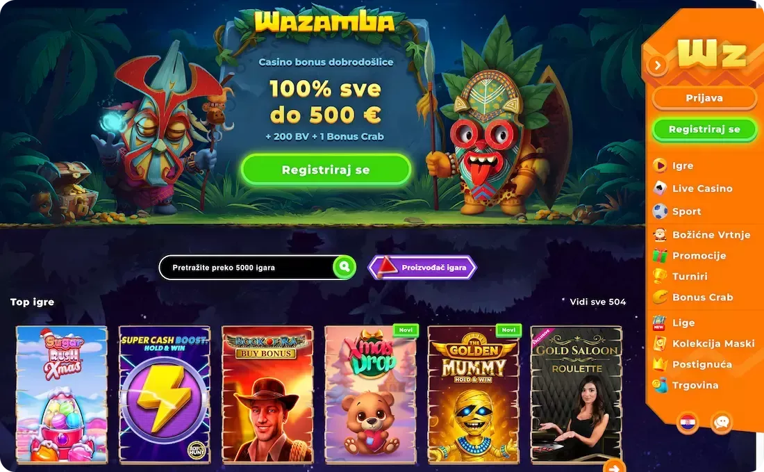 Wazamba statymai