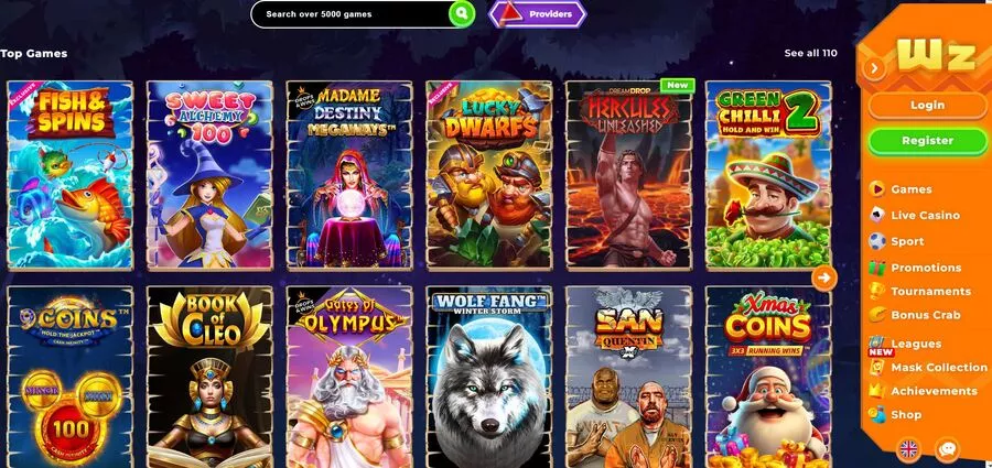 Play Now: Wazamba stave | Wazamba | 2026 | 4 Wazamba stave - Play Now. Wazamba | 2026 | 7