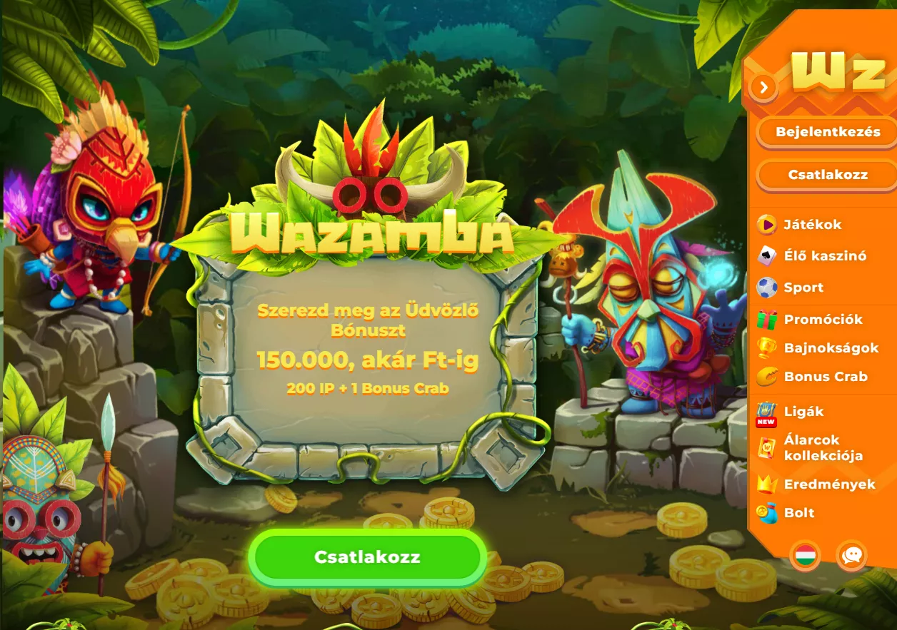 CSATLAKOZZ MOST - Wazamba kaszinó | Wazamba | 5 CSATLAKOZZ MOST ☼ Wazamba kaszinó. Wazamba | 2026 | 9
