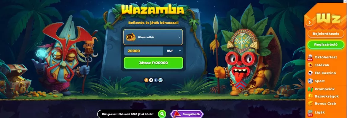 CSATLAKOZZ MOST - Wazamba kaszinó | Wazamba | 5 CSATLAKOZZ MOST ☼ Wazamba kaszinó. Wazamba | 2026 | 9