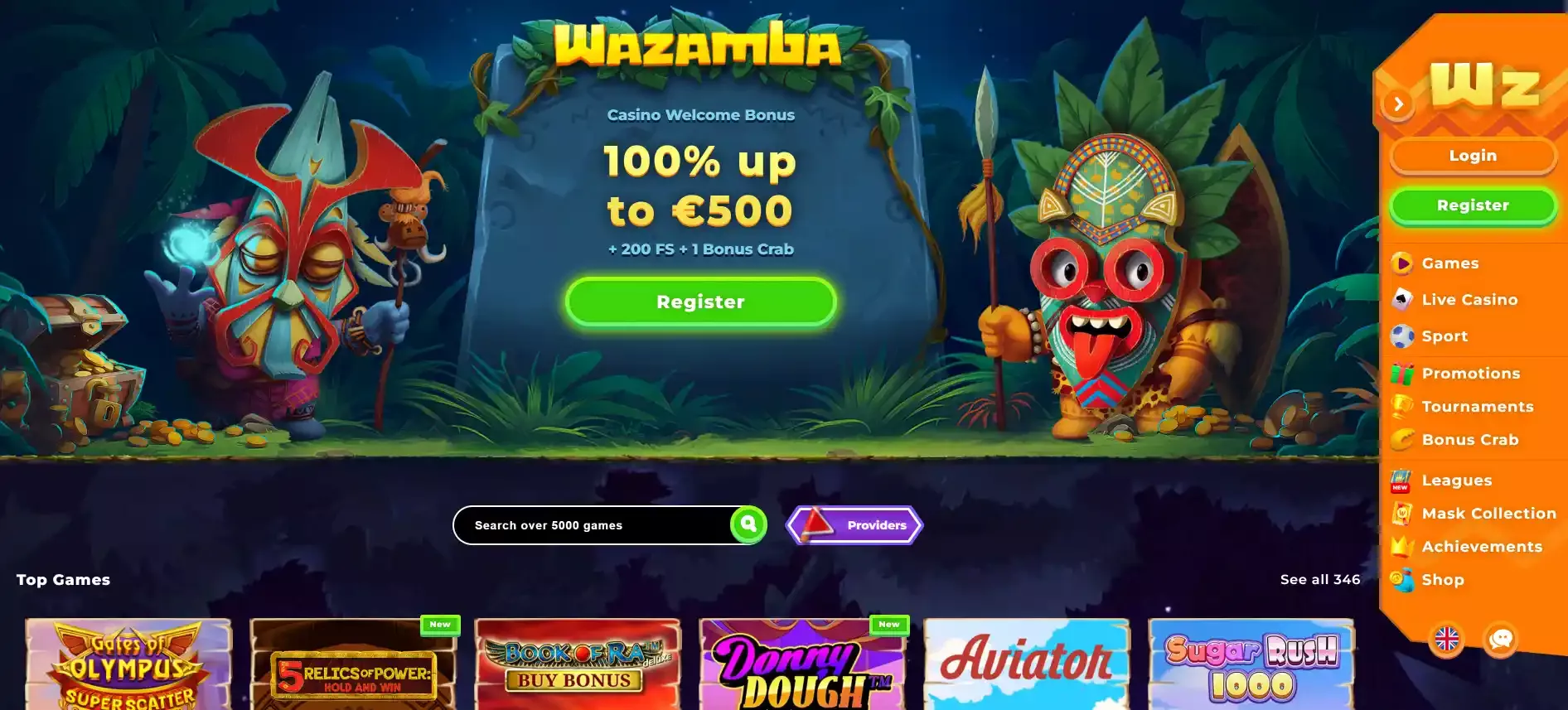 PIEVIENOJIES TAGAD ☼ Wazamba kazino. Wazamba | 2026 | 1